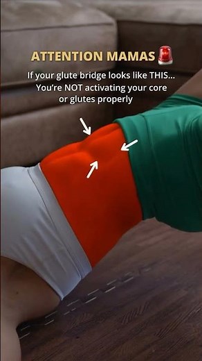 Most Moms Are Doing This WRONG 😬|| #postpartum #coreworkout #core #mom #glutes