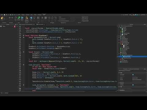 Roblox clean dynamic snow effect tutorial