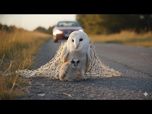 Rescue of a Mother Snowy Owl Trapped in a Net | A Deeply Moving Moment