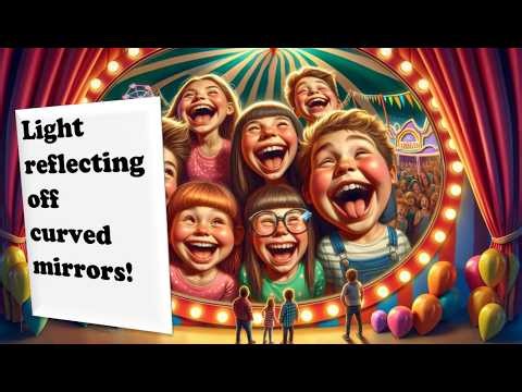 Light reflecting off curved mirrors - an introduction.