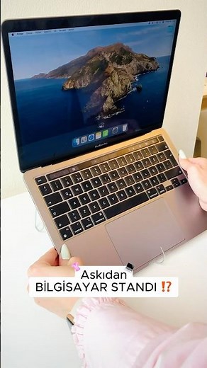 How to Make a Computer Stand from a Clothes Hanger! 💻 🍒 #diy #computerstand