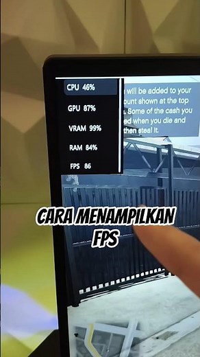 cara menampilkan fps tanpa bantuan sofware apapun!!! #gamingtips #tutorial #fpsgame #benchmark