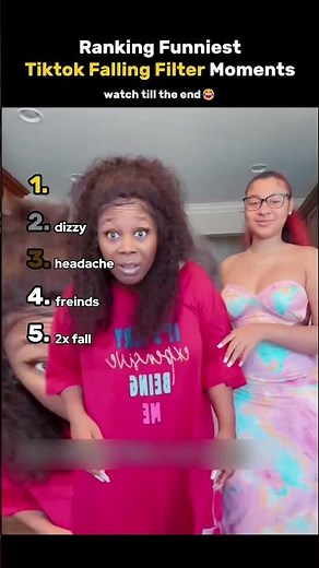 Ranking funniest TikTok falling filter moments