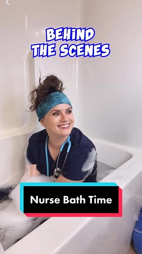 Nurse Bath Time - Behind the Scenes #nurse #nursesoftiktok #nurselife #nursetok #nursememes #behindthescenes #nursehumor #sparxfam