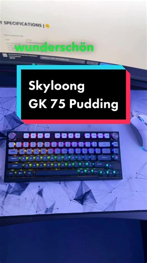 @Skyloong_Official #skyloong #skyloongkeyboard #skyloonggk75 #lexxconlabs #tastatur #keyboard #rgb