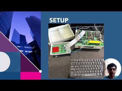 LED Matrix Interfacing Module Experiment using 8085 Microprocessor Kit