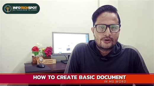 How To Create a Basic Document in Ms Word | Learn MS Word 2024 Basic to Advanced | Hindi/Urdu