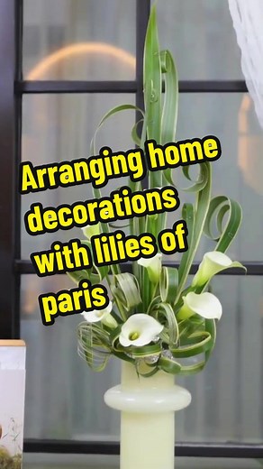 Arranging home decorations with lilies of paris | #arranging #merangkai #decoration #dekorasi #lilies #tutorialdecorativo #diyarranging #diydecoration #diydekorasi #merangkaibunga
