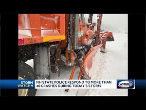 NH state police respond to more than 40 crashes during storm