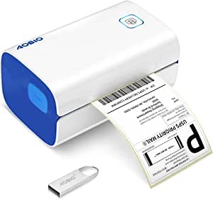 Shipping Label Printer 4x6 Thermal Desktop Printer High Speed Printer for Shipping, Barcodes, Mailing, Labels and Compatible with Amazon, Ebay, Shopify, FedEx, Ups, DHL, USPS and More