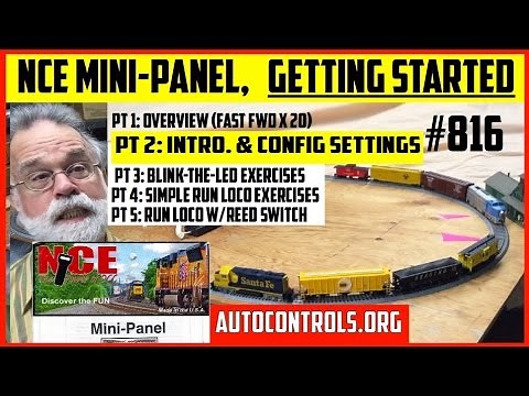 816-2/5❇️SETUP❇️(Beginner Exercises for NCE Mini-Panel DCC Automatic Train Control)