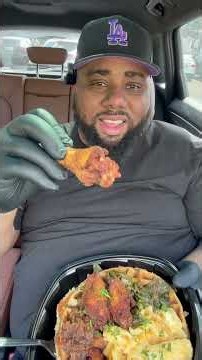 Reviewing “No Knife Chicken & Waffles” in Charlotte NC. Overpriced in my opinion.