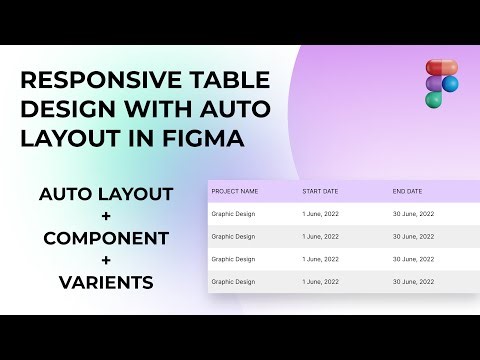 Responsive Table with Auto Layout in Figma Speed Art