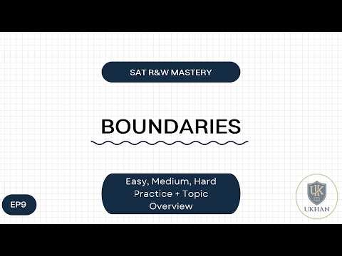 SAT Reading & Writing: Boundaries | Easy → Hard Practice + Strategy (Full Breakdown)