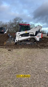 Specialised Groundcare'e Bobcat T870CTL on a project near Nottingham. | RPA Media