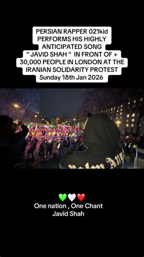 Powerful Performance by 021kid at Iranian Solidarity Protest