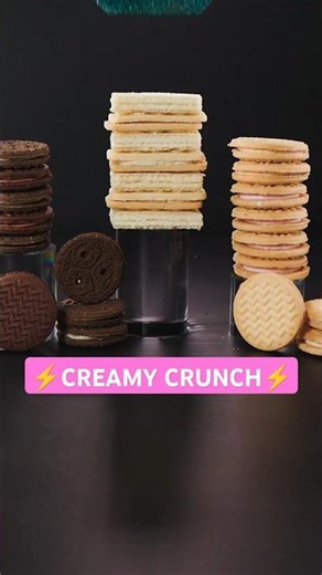 This is How the Cream Biscuits Explode in Slow Motion 🥮💥| Satisfying ASMR