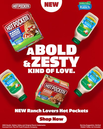 Our new Ranch Lovers Hot Pockets is a match made in snack heaven! Add to cart. | Hot Pockets