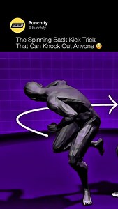 15K views · 3.3K reactions | The spinning back kick is a powerful martial arts strike where you rotate your body 180 degrees and extend your rear leg backward to hit a target with your heel or sole. | Punchify | Facebook