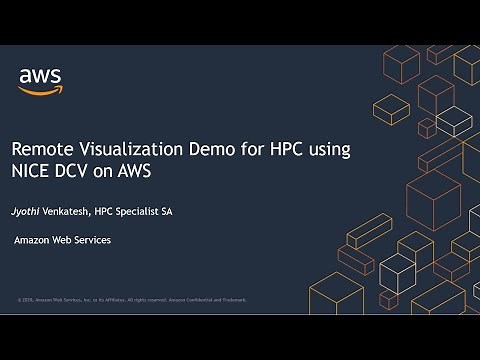 Remote Visualization Demo for HPC using NICE DCV on AWS