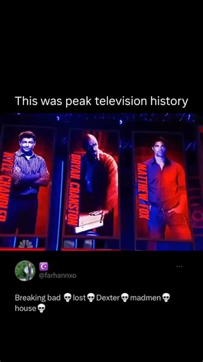 No Memes on Instagram: "Throwback to the 2010 Emmy Awards, when television was absolutely stacked. Bryan Cranston, Michael C. Hall, Jon Hamm, Hugh Laurie, Steve Carell — all in the same era, all at the top of their game. Every show felt essential, every performance felt iconic. TV wasn’t just background noise back then, it was appointment viewing. Looking back now, it really does feel like peak television."
