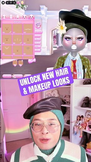 ALL NEW HAIR STYLES AND MAKEUP LOOKS in the new DTI update #dti #dresstoimpress #roblox