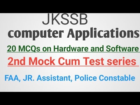 #Jkssb 2nd Mock-Cum-Test Series of Computer Application #FAA #JR.Asst. #ConstablePolice