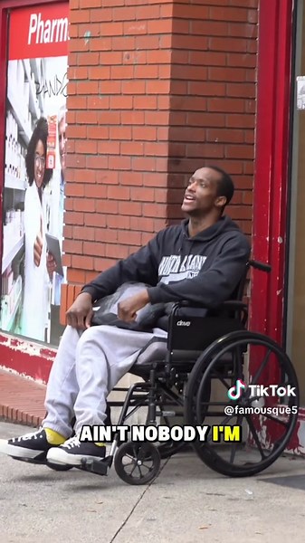 Blind man vs Speedy wheels💀😂YT:Famousque | prank