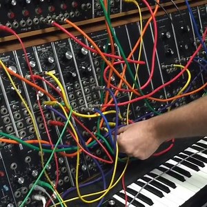 1.2K views · 63 reactions | In @omnichord 's lab with @instabix cookin' on the Moog System 35 w/ sequencer compliment. Whoa. #moog #system35 #1974 #analogsynth | AM & Shawn Lee | Facebook