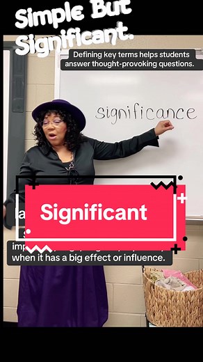 The word significant means something is important, large, or great, especially when it has a big effect or influence. In academic writing and discussions, defining key terms is significant in helping students answer thought-provoking questions with clarity and precision. Understanding significant details in a text can make a difference in comprehension and analysis. #Significant #VocabularyLesson #WordOfTheDay #ESLLesson #EnglishAsASecondLanguage #ImproveYourVocabulary #WritingTips #GrammarHelp 