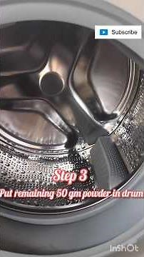 Bosch washing machine drum cleaning/drum descale procedure/Bosch front load drum cleaner #shortvideo