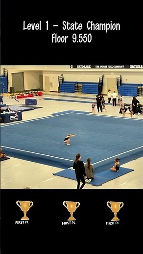 Level 1 Floor Routine That Won State 🏆 #gymnastics #floorexercise #statechampion