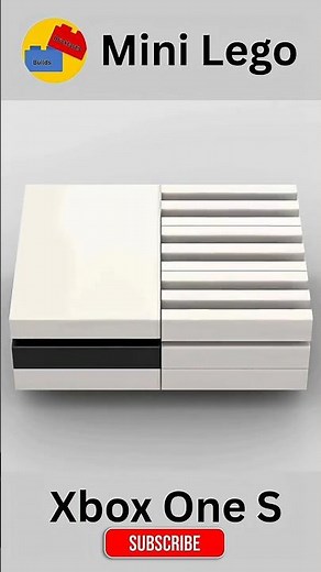 Building an Xbox One S out of LEGO Time-Lapse #lego #xbox #gaming #timelapse #legobuild #legoshorts