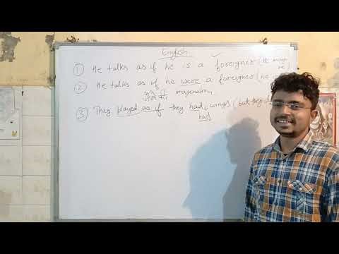 "Mood" lesson. How "as if " works in a sentence? For NDA SSC CDS . ‪@masterkiforce‬