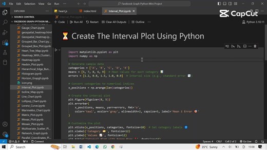 ⏳ Create The Interval Plot Using Python