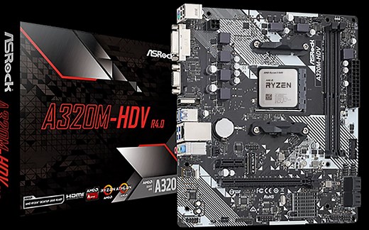 5600 华擎A320M-HDV R4.0 装机测试，散热先凑合一下。