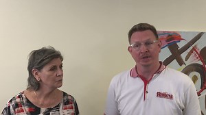 Here’s Vickie Hodges welcoming Josh Harmon and Results Environmental Pest Management as new members of Downtown Sherman NOW. We are so happy to have them! | Downtown Sherman NOW