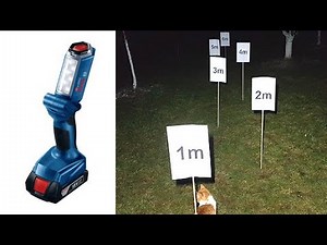Bosch work light GLI 18V - 300 + brightness test