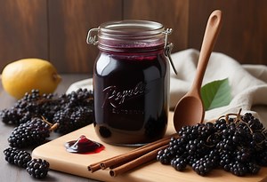 Homemade Elderberry remedy Syrup