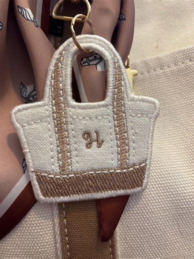 Bag Charm / Boat Tote / Embroidered Key Chain / Handbag Accessory / Personalized Keychain Bag Charm - Etsy