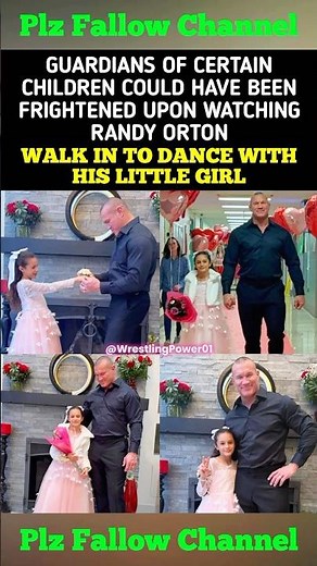 Randy Orton shared his first dance with his daughter Brooklyn #wwe #usa #randyorton #smackdown