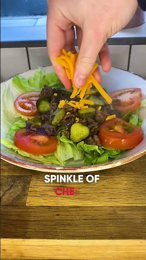 How to make a Big Mac in a bowl.