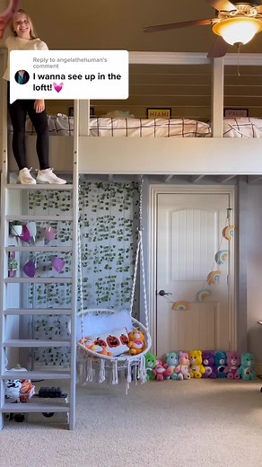 Gymnast Room Tour: Loft Bed & Cheer Decor | Sarah's Squishmallows Collection