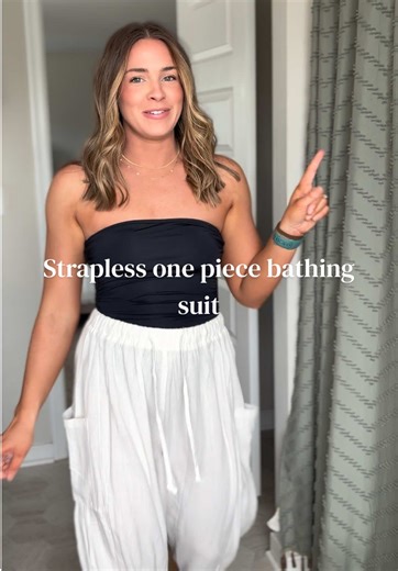 Stylish and Cheeky Strapless One Piece Bathing Suit