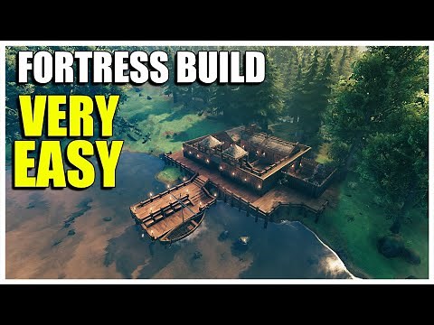 Valheim- Building an Efficient Starter Fortress (Very Easy)