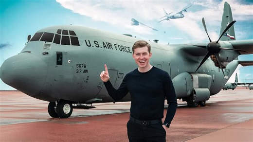 【硬核体验】C-130大力神运输机飞行实拍！在美军基地开军用运输机是什么感觉？ | Sam Eckholm