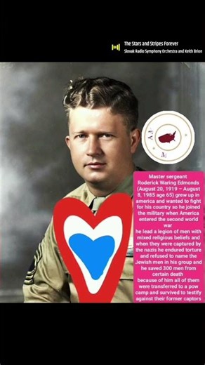 Master sergeant Roderick Waring Edmonds hero of the holocaust
