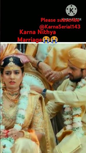 karna nithya marriage😭😭.please subscribe my channel for more updates#karna#nithya#serial#nidhi