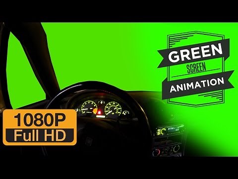 Inside Car Driving - Green Screen Free Footage