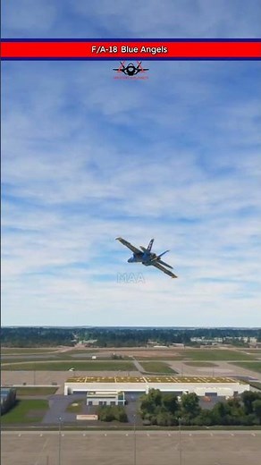F/A-18 Blue Angels Solo flyby